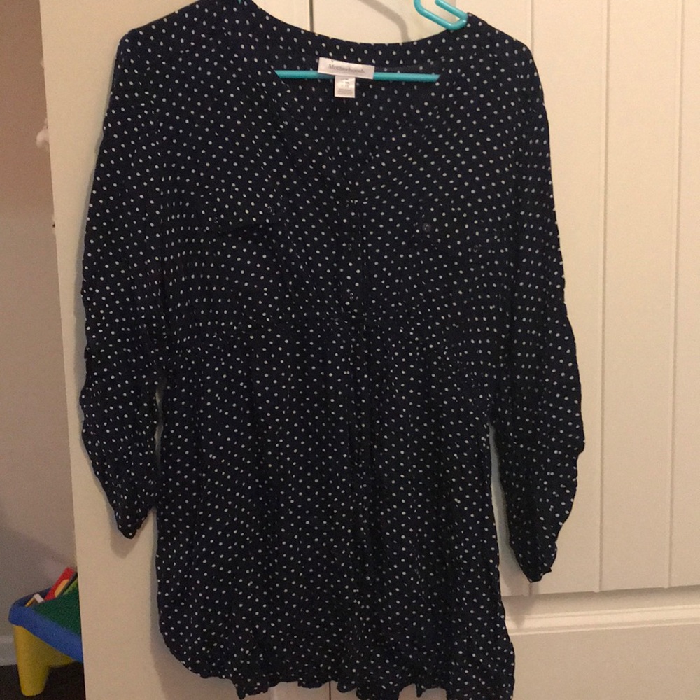 Motherhood Maternity Navy Blue Tunic